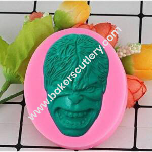 Baker's Cutlery® 1 Cavity 3D Hulk Face Fondant Marzipan Mould