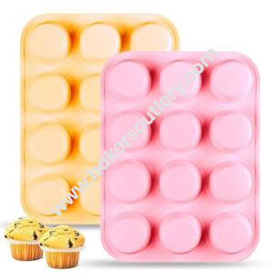 Baker's Cutlery® – 12 Cavity Mini Muffin Shape Silicone Mould