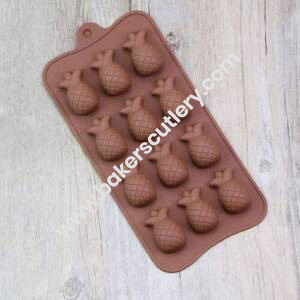 Baker's Cutlery® 12 Cavity Pineapple Shape Silicone Chocolate Mould