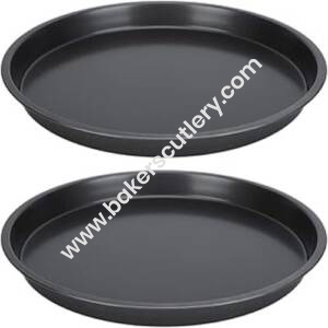 Baker's Cutlery® 12 Inch Premium Non-Stick Pizza Pan Bakeware Carbon Steel Pizza Plate
