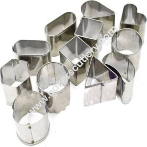 Baker's Cutlery® 12 Piece Multishaped Cookie Cutters Maid Of Stainless Steel