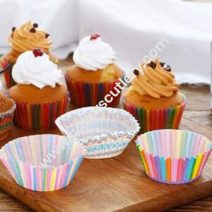 Baker's Cutlery® 12 Cm Cupcake Liner Baking Cups Cupcake Mold Paper Muffin Random 100 Pcs (Single/Assorted Color/Prints)