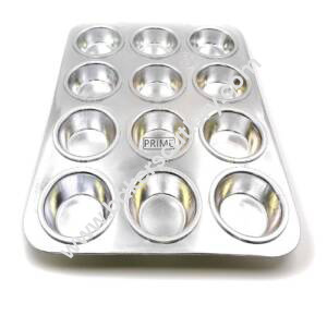 Baker's Cutlery® - 1Pc Cake Decoration  Rolex Aluminium Muffin Bakeware Tray Little Heart 9 Cavity
