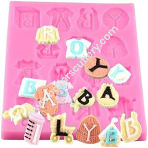 Baker's Cutlery® 15 Cavity Baby Boy Girl Clothes Fondant Marzipan Mould