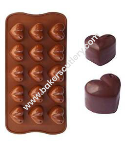 Baker's Cutlery® – 15 Cavity Heart Shape Silicone Chocolate Mould