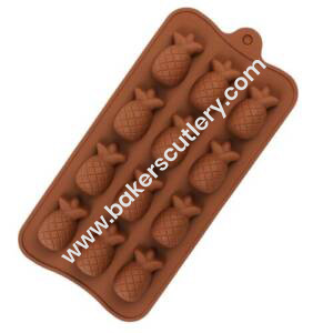 Baker's Cutlery® 15 Cavity Pineapple Shape Silicone Chocolate Mould