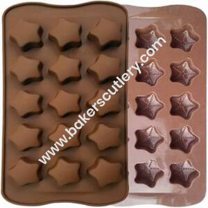 Baker's Cutlery® 15 Cavity Stars Shape Silicone Chocolate Mould
