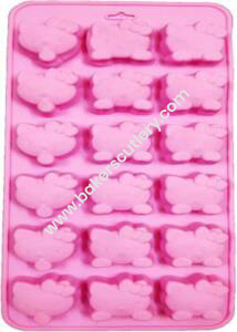 Baker's Cutlery® 18 Cavity Hello Kitty Shape Silicone Chocolate Mould