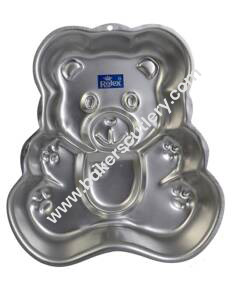 Baker's Cutlery® -1Pc Aluminium Cake Mould Pans Teddy Bear Cake Mould For Small Cake