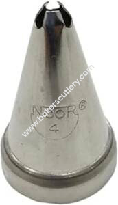 Baker's Cutlery® - 1Pc Noor Cake Icing Tip Icing Nozzle No – 4 No. – Small Border