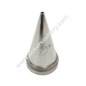 Baker's Cutlery® - 1Pc Noor Cake Icing Tip Icing Nozzle No – 1 No.– Writer (Fine)