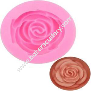 Baker's Cutlery® 1Pcs Rose Silicone 3D Flower Fondant Mold