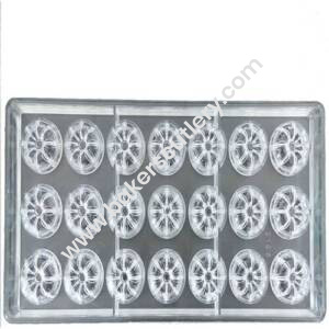 Baker's Cutlery® 21 Cavity Flower Moon Cake Shape Hard Plastic Inject Polycarbonate Pc Cake Chocolate Mould