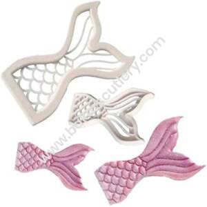 Baker's Cutlery® 2Pcs Mermaid Tail Cutters Fondant Tool