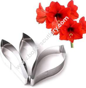 Baker's Cutlery® 3 Pcs Amaryllis Petals Cutter Bakeware Mould Biscuit Mould Set Sugar Arts Fondant Tools