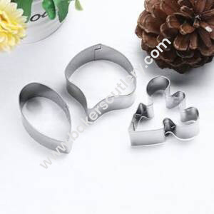 Baker's Cutlery® 3 Pcs Butterfly Orchid Petal Flower Cutter Bakeware Mould Biscuit Mould Set Sugar Arts Fondant Tools