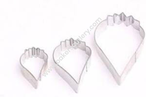 Baker's Cutlery® 3 Pcs Poppy Petals Cutter Bakeware Mould Biscuit Mould Set Sugar Arts Fondant Tools