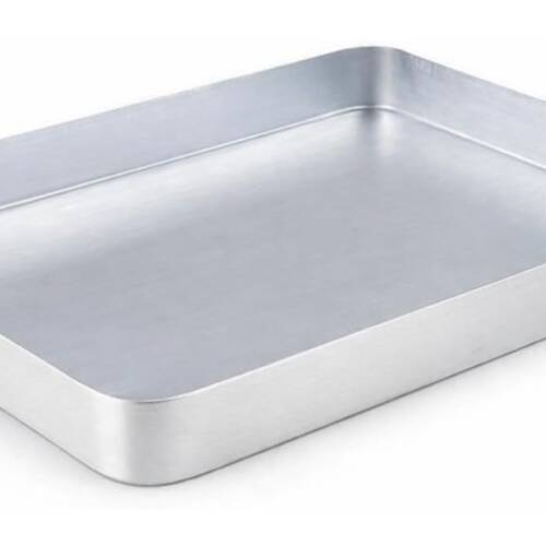 Baker's Cutlery® Aluminium Rectangle Baking Tray/Sweet Tray/Baking Tray (12 X 10 X 0.5) Inches