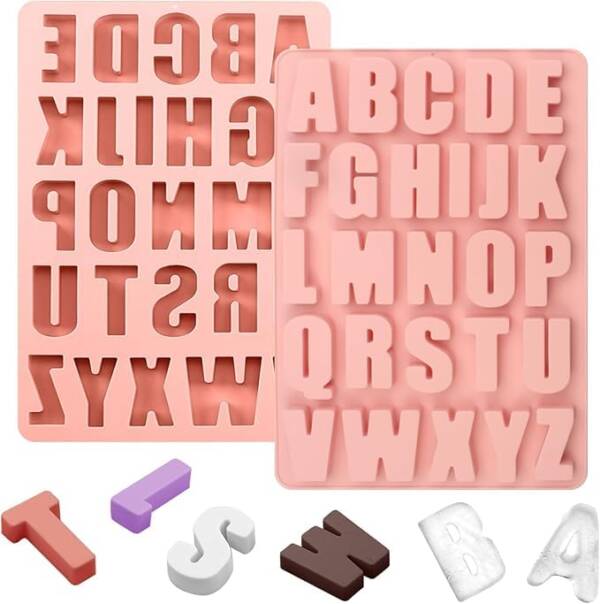 Baker's Cutlery® 26 Cavity Uppar Case Alphabet Letter Fondant Marzipan Mould