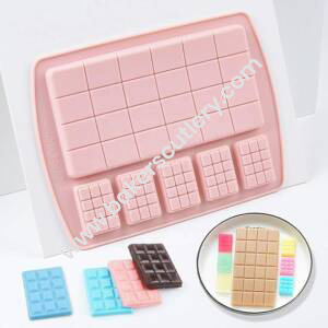 Baker's Cutlery® – 6 Cavity Chocolate Bar Silicone Chocolate Mould