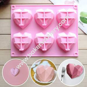 Baker's Cutlery® – 6 Cavity Diamond Shape Silicone Chocolate Mould