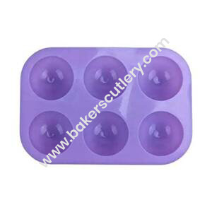 Baker's Cutlery® – 6 Cavity Spiral Round Silicone Mould
