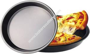 Baker's Cutlery® 6 Inch Premium Non-Stick Pizza Pan Bakeware Carbon Steel Pizza Plate
