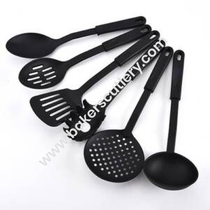 Baker's Cutlery® 6 Pcs/Set Nylon Heat-Resistant Nonstick Spoon Spatula Turner Scoop Kitchen Cooking Utensil Tools Set