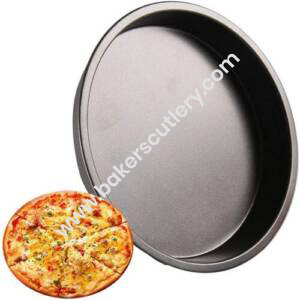 Baker's Cutlery® 7 Inch Premium Non-Stick Pizza Pan Bakeware Carbon Steel Pizza Plate