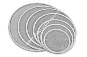 Baker's Cutlery® –7 Pc Set Aluminium Pizza Screen Mesh Baking Tray Non Stick Pan With Holes, Seamless Rim, Net Bakeware Kitchen Tool For Oven (6-12 Inch)