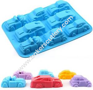 Baker's Cutlery® – 8 Cavity Car Shape Silicone Chocolate Mould
