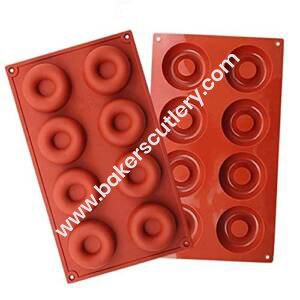 Baker's Cutlery® – 8 Cavity Donut Shape Silicone Mould