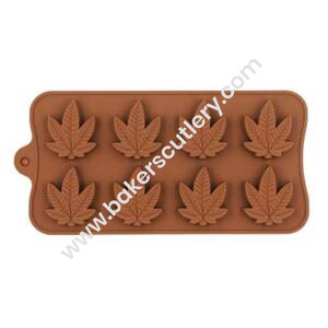 Baker's Cutlery® – 8 Cavity Leaf Silicone Chocolate Mould