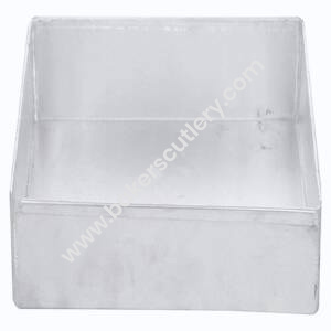 Baker's Cutlery® Aluminium Rectangle Tray /Sweet Tray/Baking Tray - (7 X 5 X 2) Inches