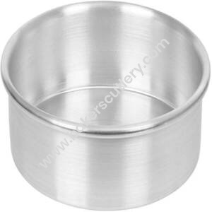 Baker's Cutlery® Aluminium Baking Round Cake Pan/Mould For Microwave Oven - 6" Diameter X 2.