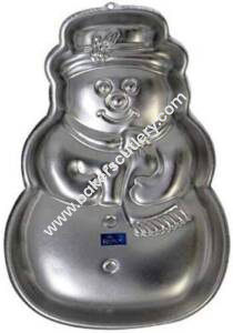 Baker's Cutlery® Aluminium Cake Mould Pans Snowman 1 Kg. Cake