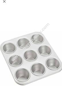 Baker's Cutlery® 9 In 1 Aluminium Muffin Mould Cupcake Mould