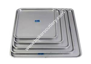 Baker's Cutlery® Aluminium Multipurpose Square Trays (Set Of 5)