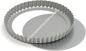 Baker's Cutlery® Aluminium Pie Dish Mould Pan With Removable Loose Bottom For Oven, 7.5 Inch, 1 Piece