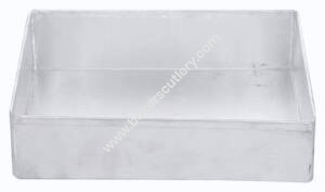 Baker's Cutlery®- Aluminium Rectangle Cake Mould, Sweet Tray Tin Cake Tray Bakeware Baking Pan Big (11 X 9 X 2) Inch