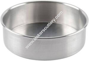 Baker's Cutlery® Aluminium Round Shape Cake Mould (Pack Of 1)