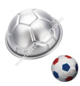 Baker's Cutlery® Aluminium Small Football Cake Mould (Pack Of 1)