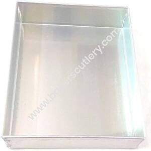 Baker's Cutlery® Aluminium Square Cake Mould  8 Inch X 8 Inch X 2 Inch