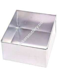 Baker's Cutlery® Aluminium Square Tray / Sweet Tray / Baking Tray - (7 X 7 X 3) Inches