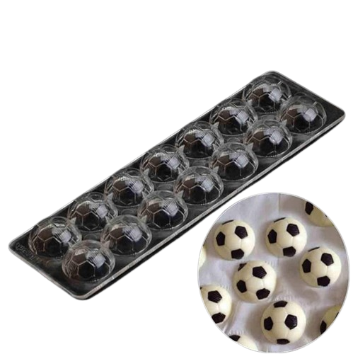 Baker's Cutlery® 14 Cavity Pan Ball Shape Chocolate Molds,Kitchen Baking Tools Mini Fondant Cake Candy Ball Chocolate Making Polycarbonate Moulds
