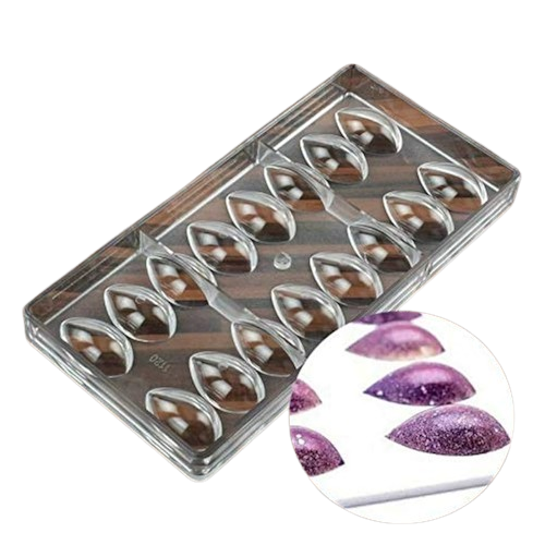 Baker's Cutlery® Lotus Shape Polycarbonate Chocolate Mold, 3D Food Chocolate Mould