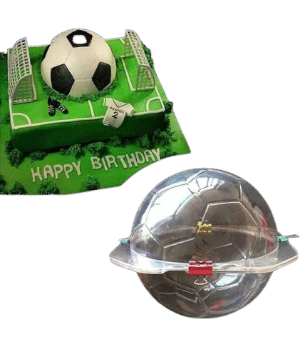 Baker's Cutlery® Polycarbonate 3D Football Chocolate Mold Chocolate Mould Tools