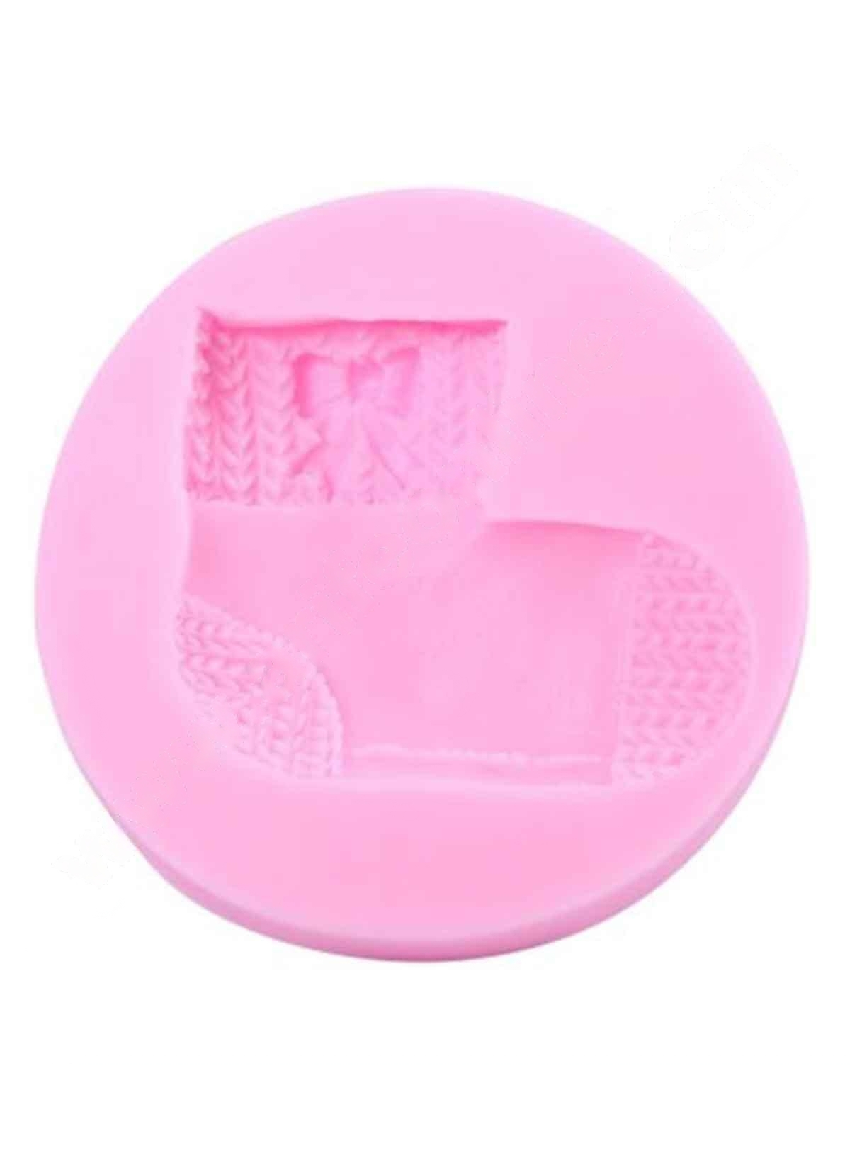 Baker's Cutlery® Silicon 1 Cavity Christmas Sock Stockings Silicone Fondant Mould Marzipan Mould