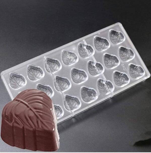 Baker's Cutlery® 21Cavities Leaf Simple Polycarbonate Chocolate Mould