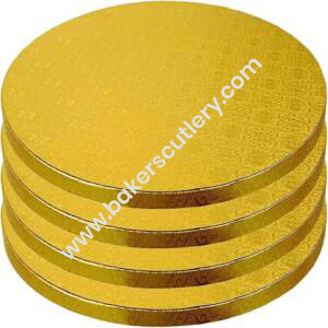 Baker's Cutlery® Gold Round Drum Cake Board Cake Base -14 Inch